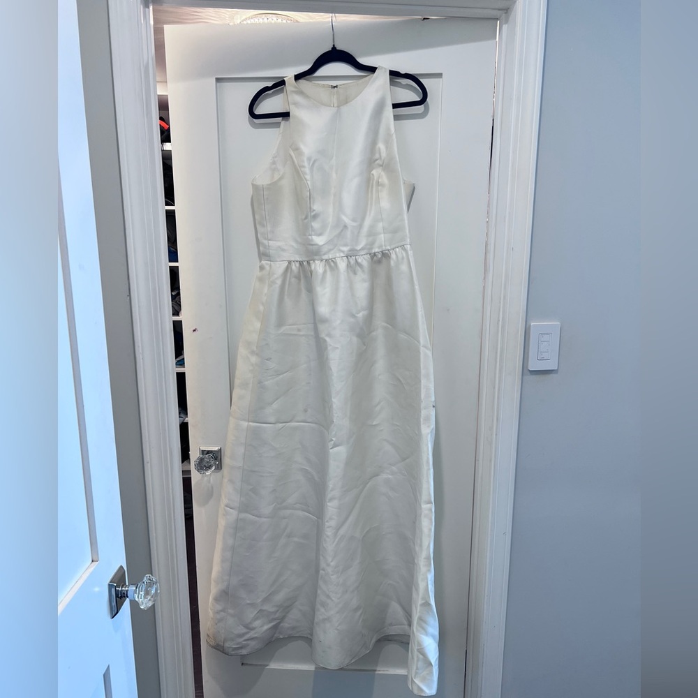 Alfred Sung Cream Bridesmaids Dress D707 - NEEDS CLEANING